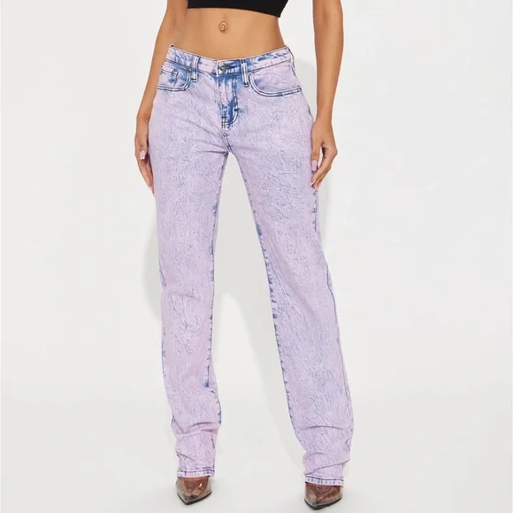 🎉 HP 4X! 🎉 Straight Leg Pink Jeans 🦄 - Picture 2 of 4